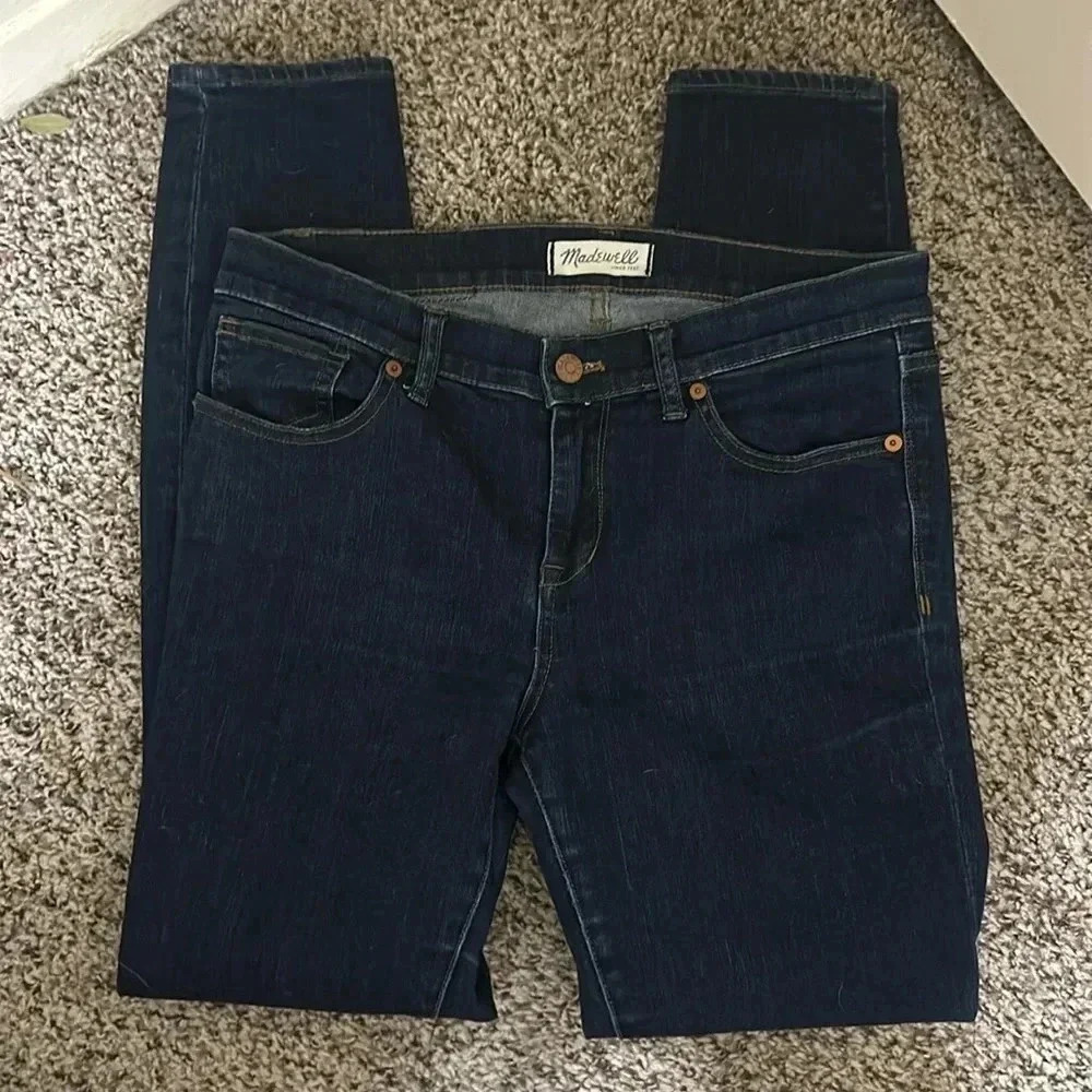 EUC Madewell Dark‎ Denim Skinny Jeans